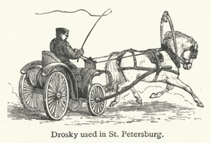 Drosky usato a San Pietroburgo (incisione)