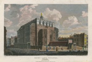 Drury Lane Theatre, Westminster, Londra; bruciato nel 1809 da English School