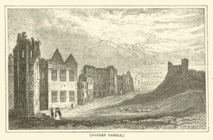 Castello di Dudley (incisione) da English School