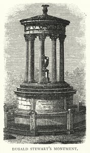 Monumento di Dugald Stewart (incisione) da English School