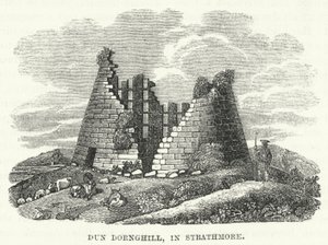 Dun Dornghill, a Strathmore (incisione)