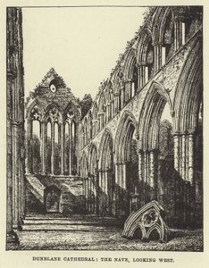 Cattedrale di Dunblane, la navata, vista verso ovest da English School