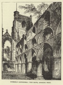 Cattedrale di Dunkeld, la navata, vista verso ovest da English School