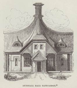 Dunstall Hall Gate-Lodge (incisione) da English School