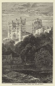 Cattedrale di Durham, da sud-ovest da English School