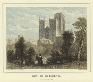 Cattedrale di Durham, vista sud-ovest da English School