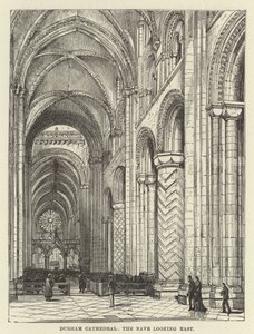Cattedrale di Durham, la navata guardando a est da English School