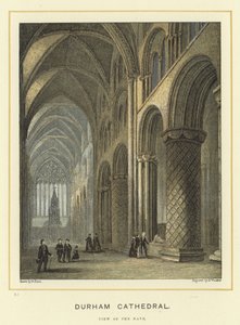 Cattedrale di Durham, vista della navata da English School