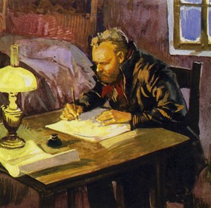 Dvořák scriveva per lunghe ore nei suoi alloggi miserabili