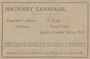 Carrozza Hackney della linea E da English School