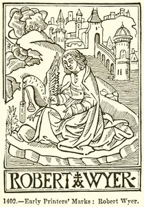Marchi dei primi stampatori: Robert Wyer da English School