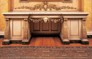 Credenza a piedistallo vittoriana precoce