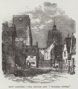 East Dereham, la chiesa e la "torre dell