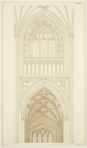 Lato est del transetto sud di St Mary Redcliffe da English School