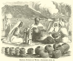 Vasai orientali al lavoro, Geremia, xviii, 2 da English School