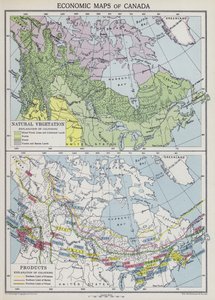 Mappe economiche del Canada da English School