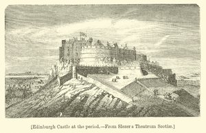 Castello di Edimburgo al periodo da English School