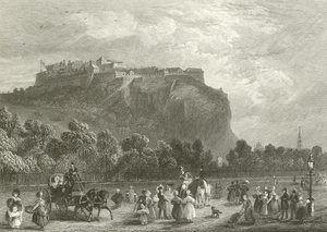 Castello di Edimburgo da Princes Street da English School