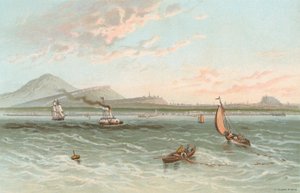 Edimburgo dal Firth of Forth da English School