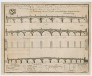 Progetti di Edward Oakley per il ponte di Blackfriars da English School
