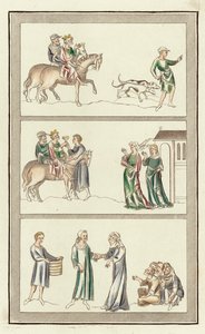 Edoardo il Martire, il suo assassinio, i genitori di Tommaso Becket da English School