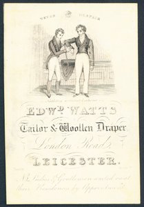 Edward Watts, sarto e mercante di tessuti di lana da English School