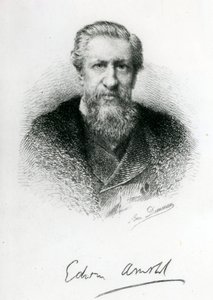 Edwin Arnold (1832-1904) (incisione) da English School