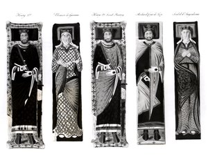 Effigi di Enrico II (1133-89) Eleonora d