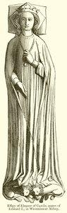 Effigie di Eleonora di Castiglia, Regina di Edoardo I, nell