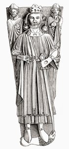 Effigie di Re Giovanni sulla sua tomba nella Cattedrale di Worcester, da 