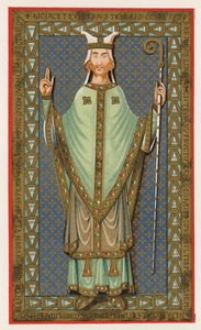 Effigie di Ulger, vescovo di Angers, 1149 da English School