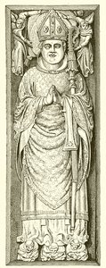 Effigie di William di Wykeham sulla sua Tomba nella Cattedrale di Winchester da English School