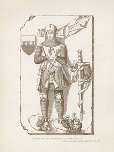 Effigie di un cavaliere alsaziano, c. 1320 da English School