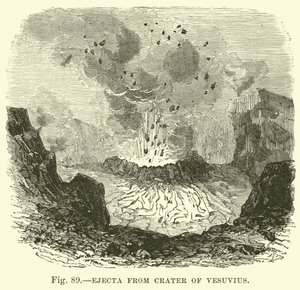Ejecta dal cratere del Vesuvio da English School