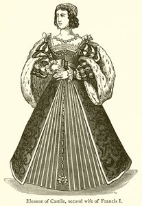 Eleonora di Castiglia, seconda moglie di Francesco I da English School