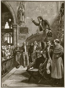 Riunione elettorale in Irlanda, 1825, illustrazione da Cassells Illustrated History of England da English School