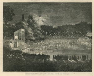 Luce elettrica sui laghi al Palazzo di Alexandra