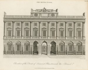 Elevazione del fronte di Somerset Place da English School