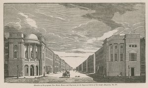 Elevazione della Nuova Strada proposta da English School