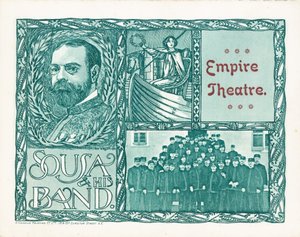 Empire Theatre, Londra, con Sousa e la sua banda
