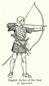 Arciere Inglese del tempo di Agincourt da English School