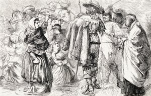 Protestanti inglesi annegati dai cattolici irlandesi durante la Ribellione irlandese del 1641, c.1865