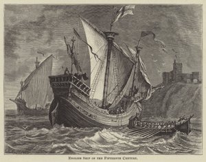 Nave inglese del XV secolo (incisione)