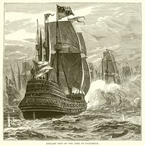 Nave inglese del tempo di Elisabetta