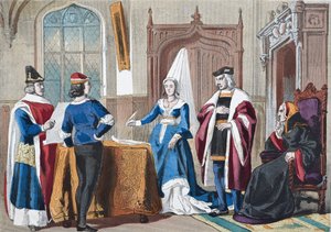 Costumi inglesi della fine del XV secolo, da 