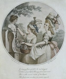 Acconciature inglesi, incisa da Charles White (incisione a colori) da English School