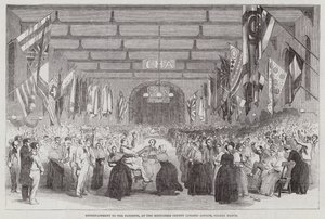 Intrattenimento per i pazienti, al Middlesex County Lunatic Asylum, Colney Hatch da English School
