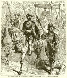 Ingresso di Alessandro Farnese, duca di Parma, a Bruxelles da English School