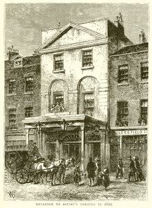 Ingresso al Teatro di Astley nel 1820 da English School