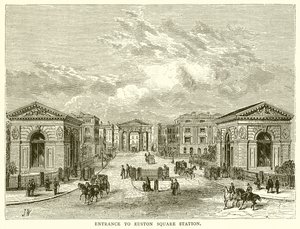 Ingresso alla stazione di Euston Square da English School